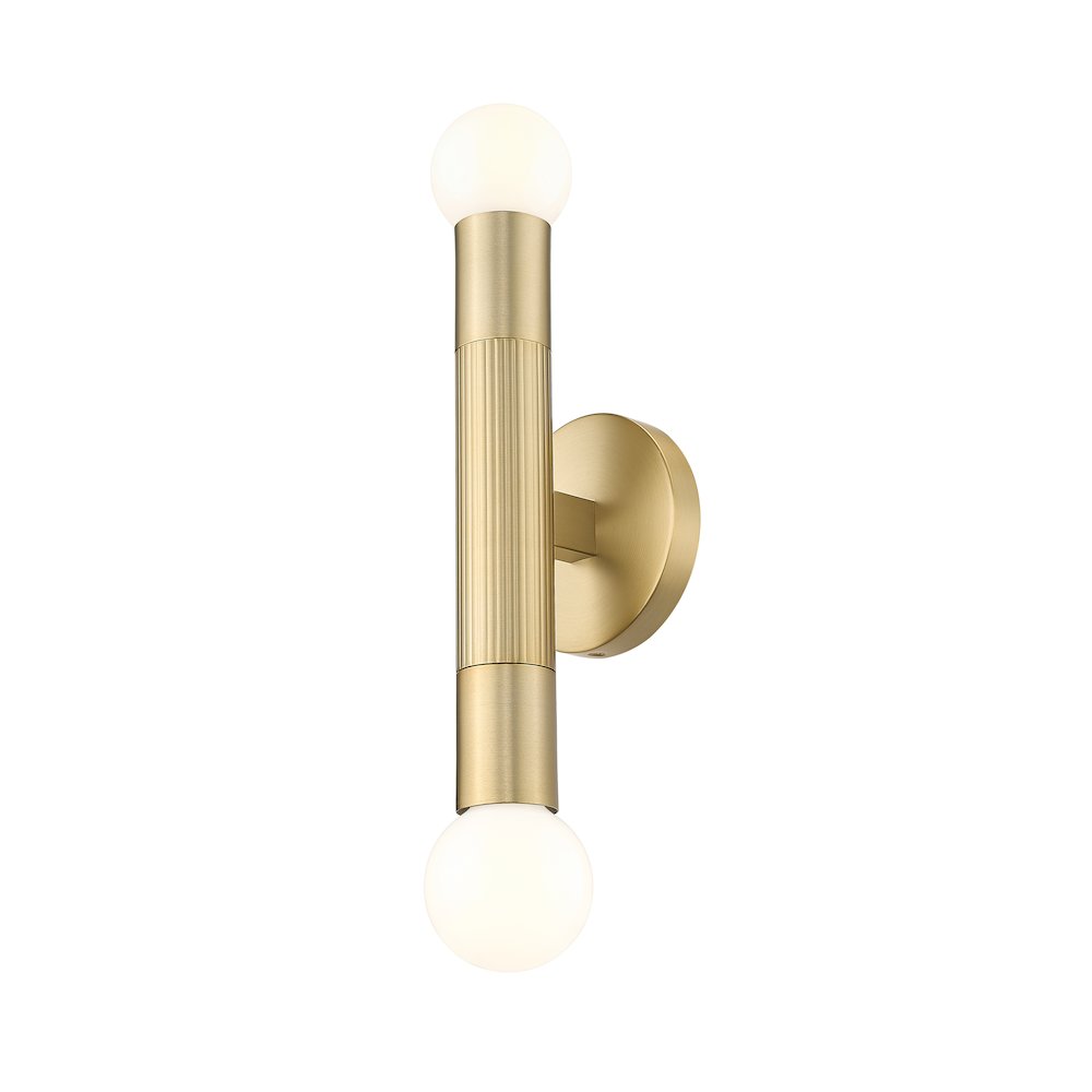 Z-Lite Stari 2 Light Wall Sconce in Modern Gold color, Steel frame. Picture 3