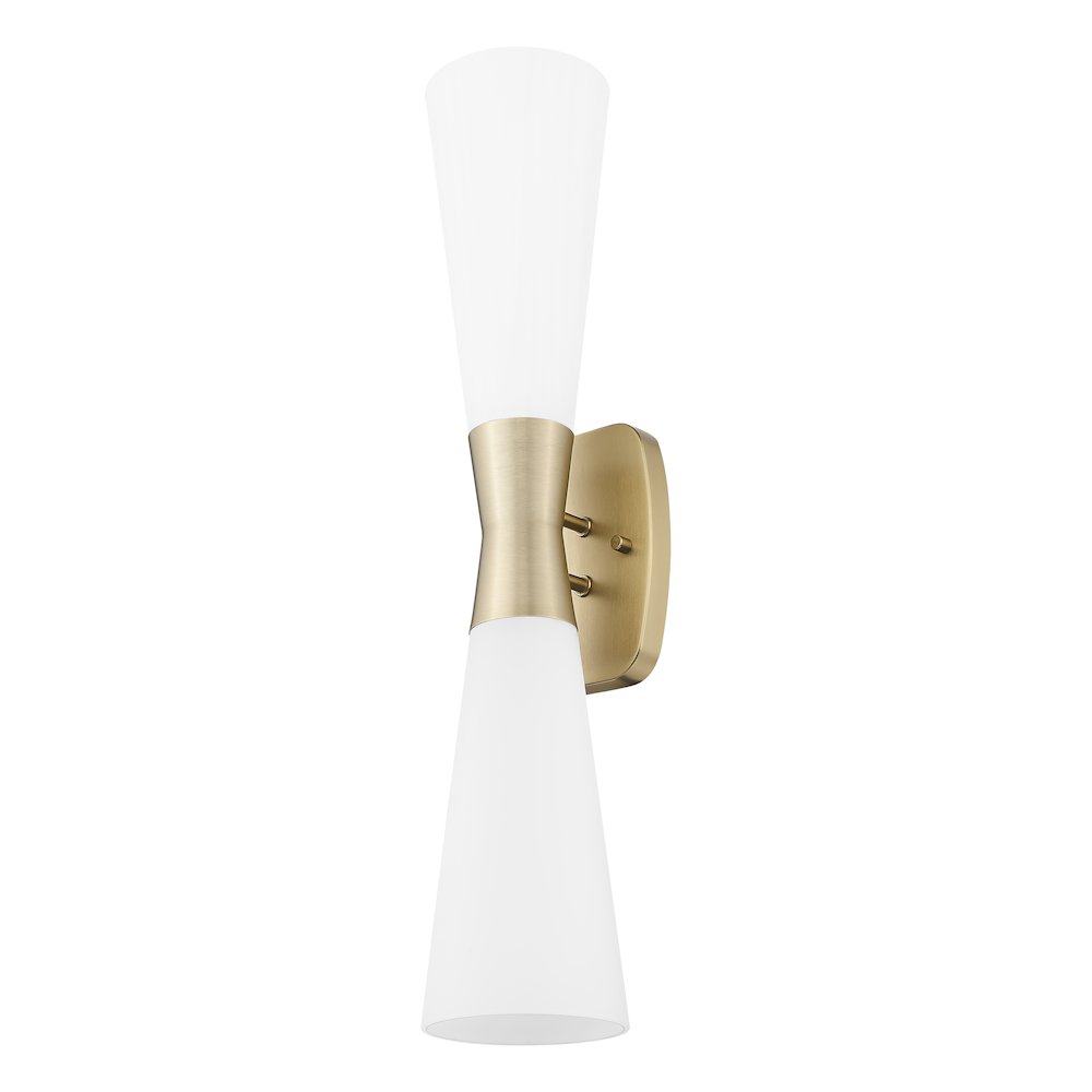 Z-Lite 2 Light Wall Sconce, Modern Gold. Picture 7