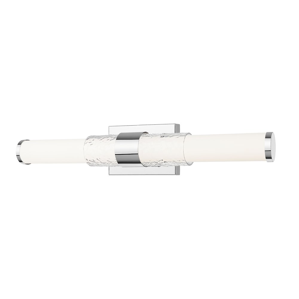 Z-Lite Egon 1 Light Vanity in Chrome color, Steel frame. Picture 1