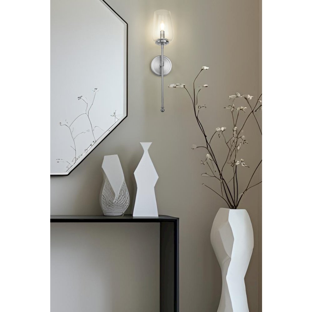 Z-Lite 1 Light Wall Sconce, Brushed Nickel. Picture 6