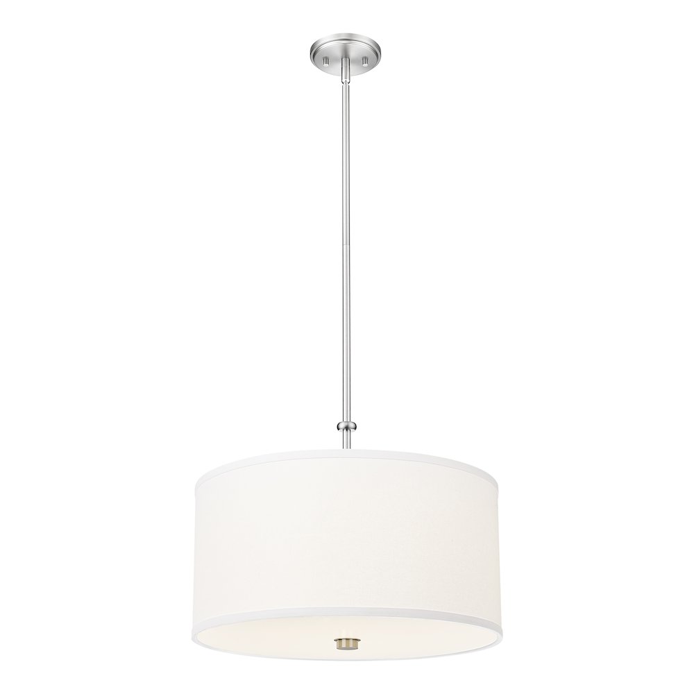 Z-Lite 1 Light Pendant, Brushed Nickel. Picture 1