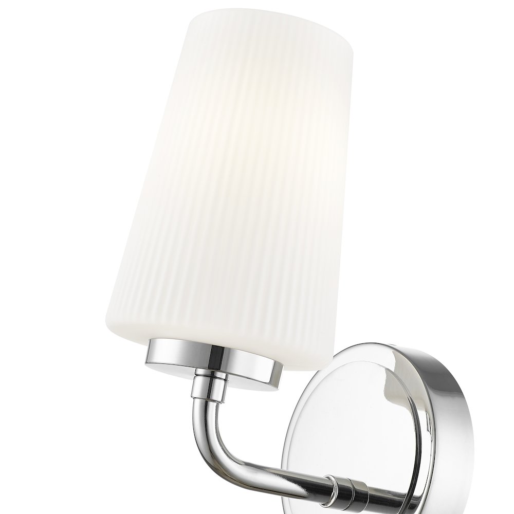Z-Lite Montford 1 Light Wall Sconce in Chrome color, Steel frame. Picture 4