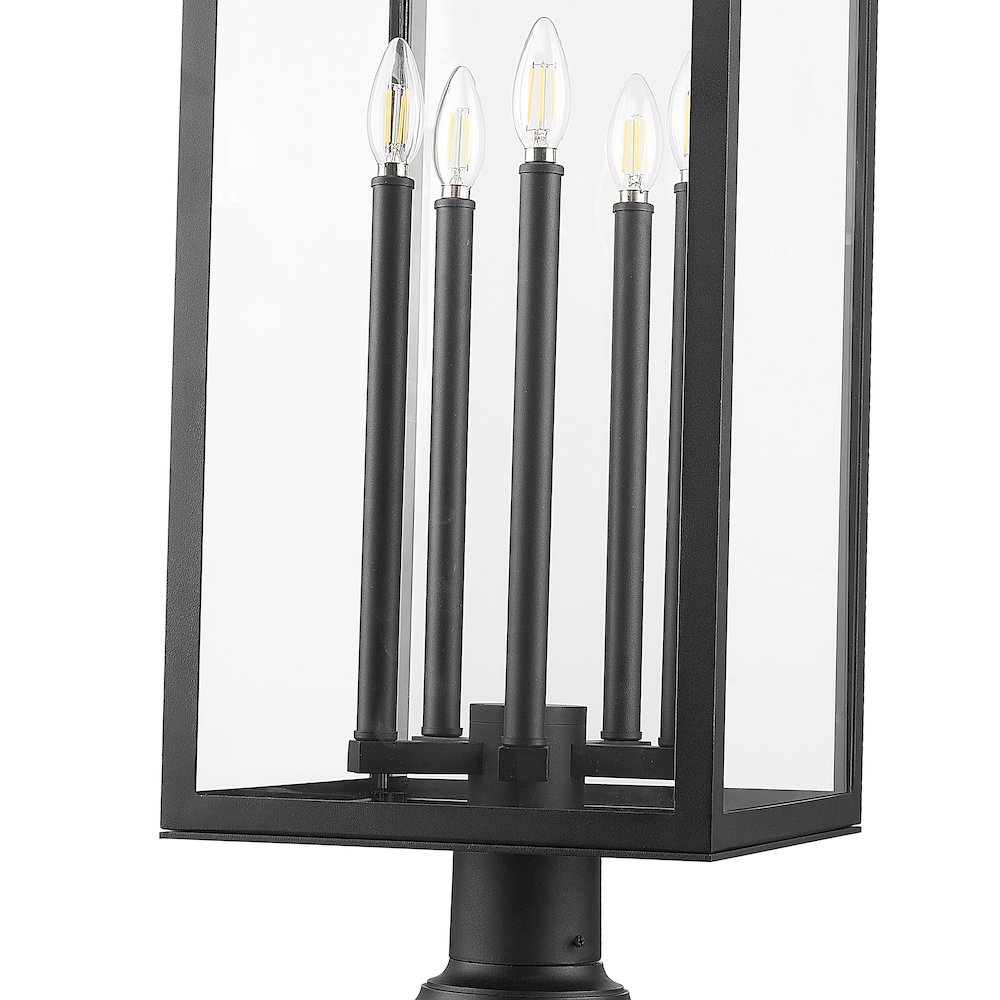 Z-Lite 5 Light Outdoor Pier Mounted Fixture. Picture 4