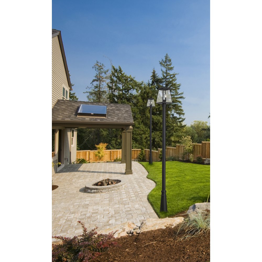Z-Lite 2 Light Outdoor Post Mounted Fixture. Picture 6