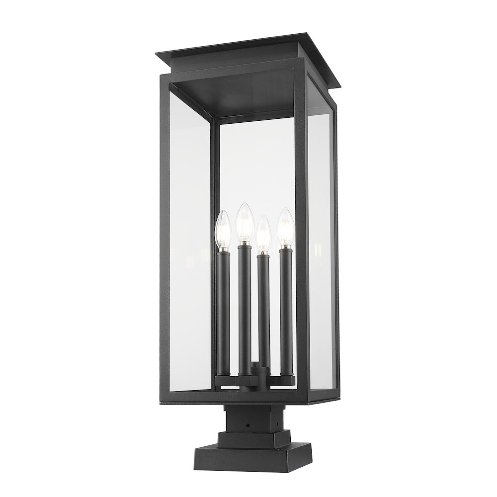 Z-Lite 4 Light Outdoor Pier Mounted Fixture. Picture 2