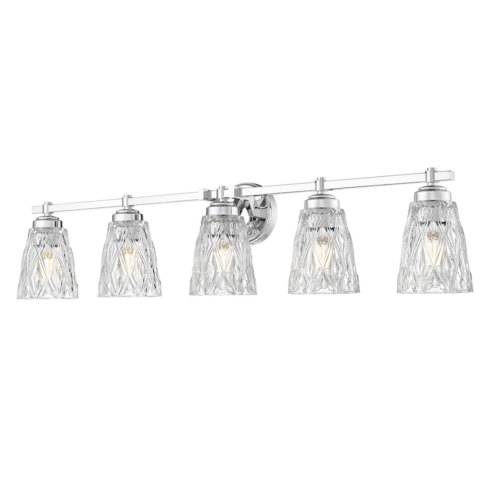 Z-Lite 5 Light Vanity, Chrome. Picture 1