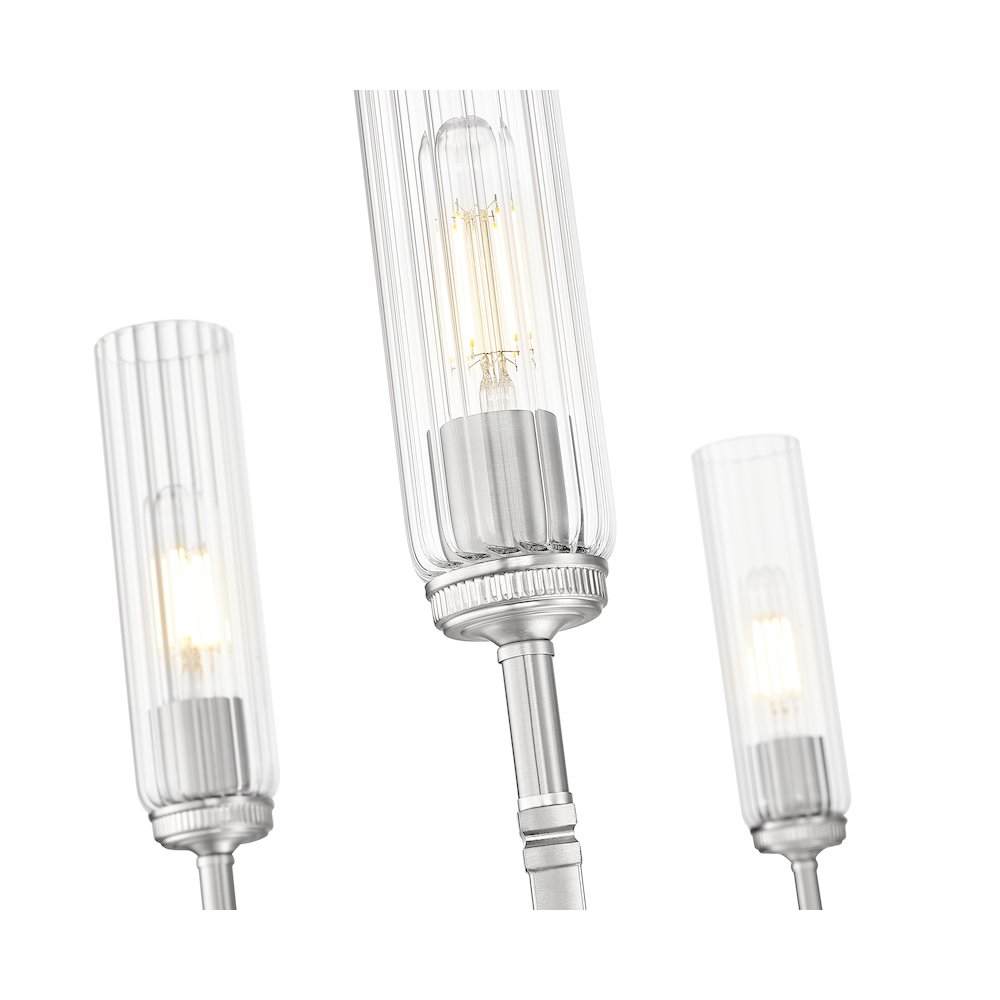 Z-Lite 6 Light Chandelier, Brushed Nickel. Picture 4