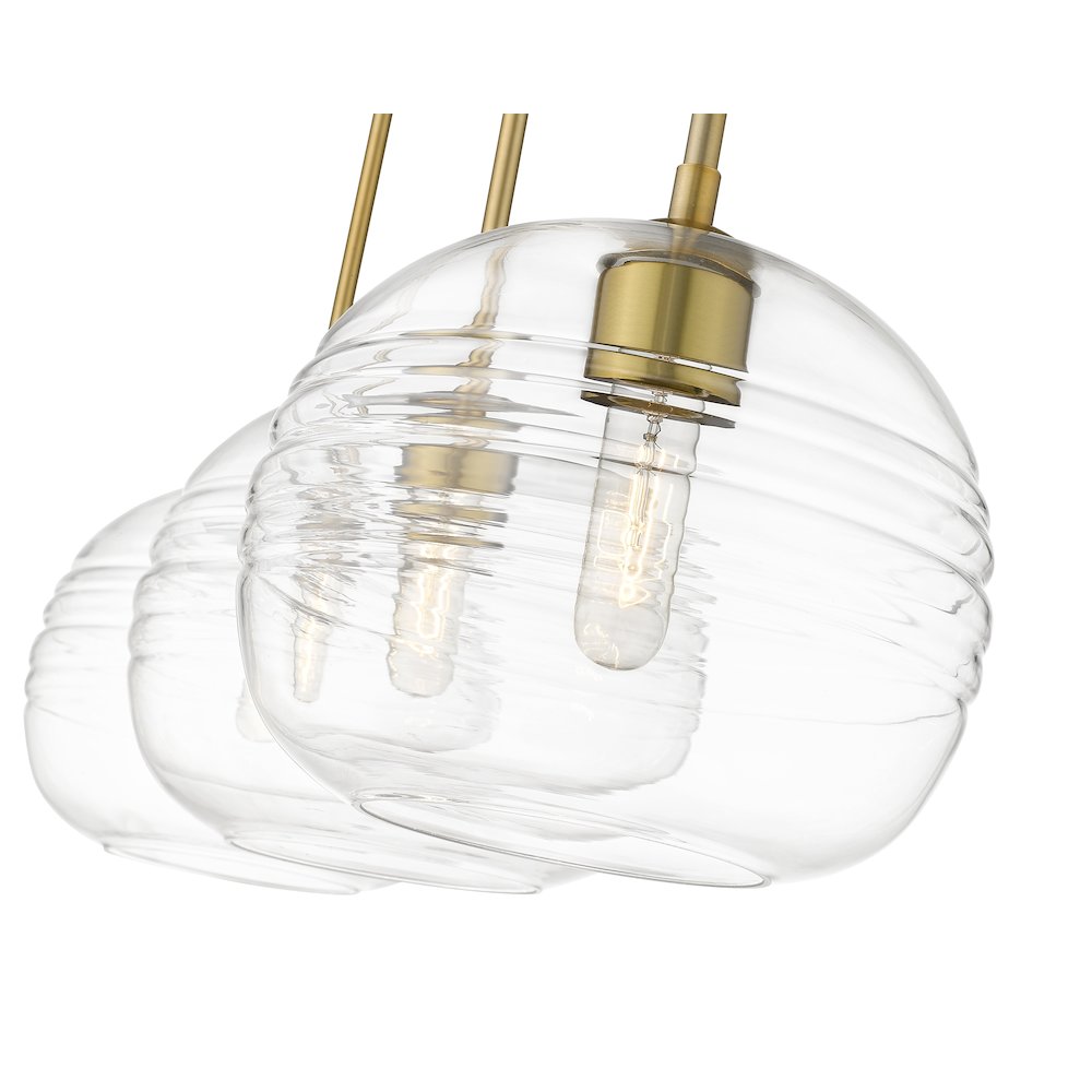 Z-Lite 3 Light Linear Chandelier. Picture 4