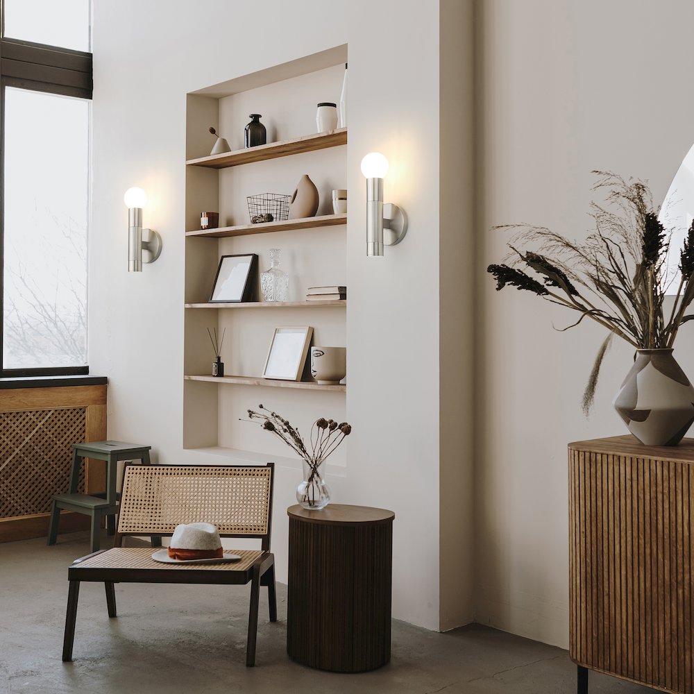 Z-Lite Stari 1 Light Wall Sconce in Brushed Nickel color, Steel frame. Picture 6
