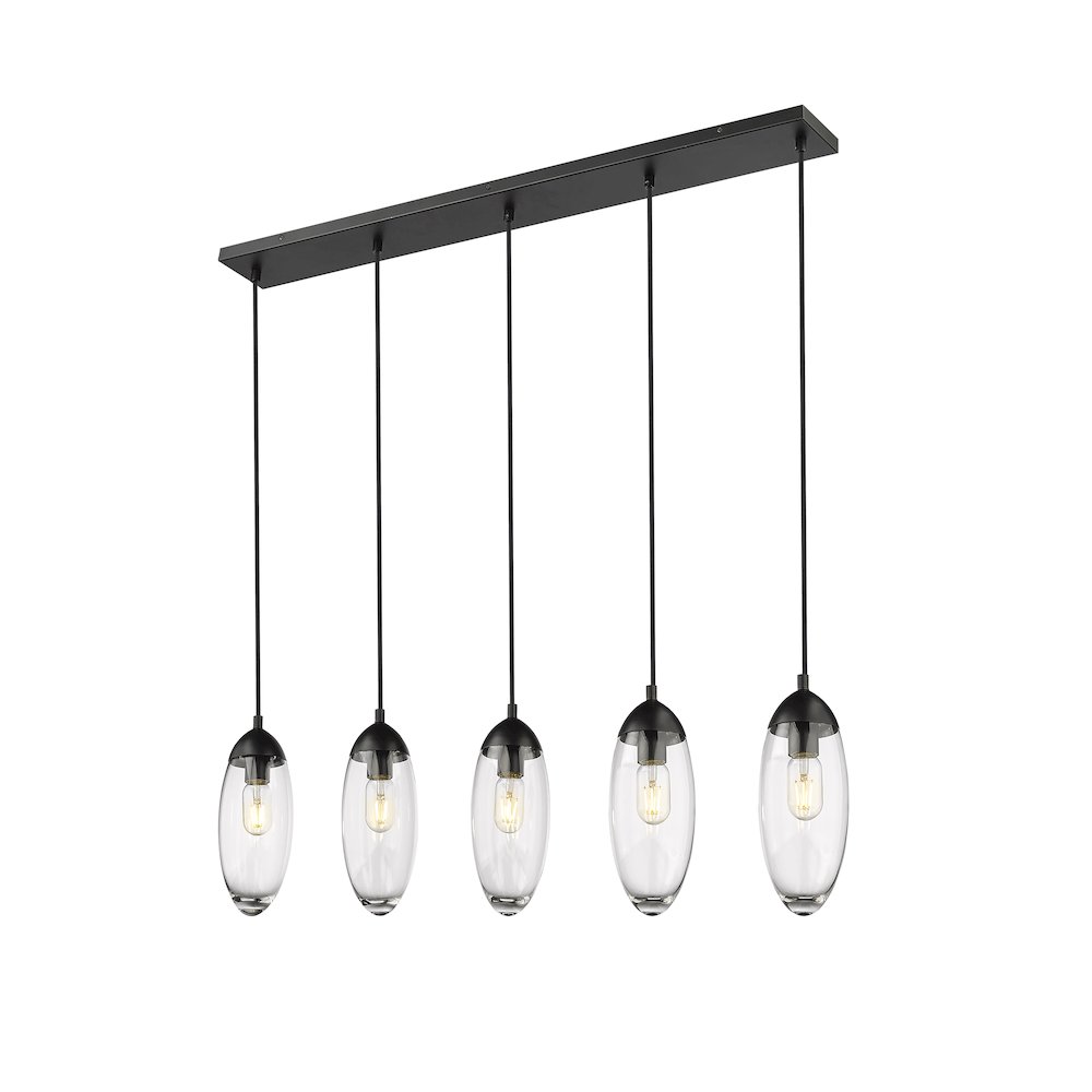 Z-Lite 5 Light Linear Chandelier. Picture 3