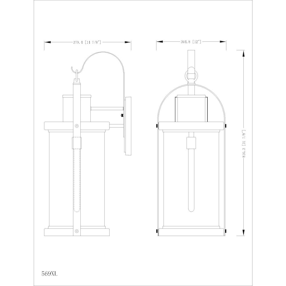 Z-Lite 1 Light Outdoor Wall Light. Picture 8