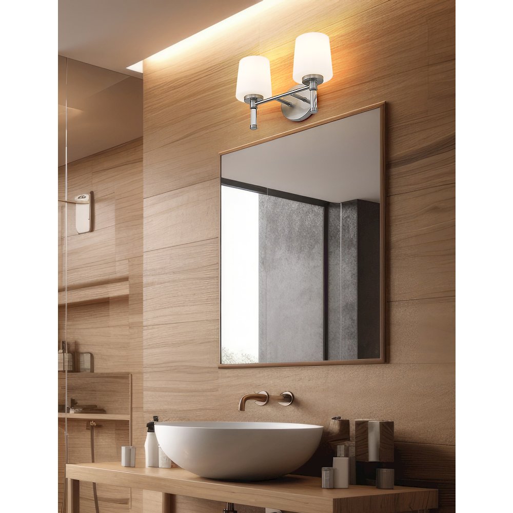 Z-Lite 2 Light Vanity, Brushed Nickel. Picture 6