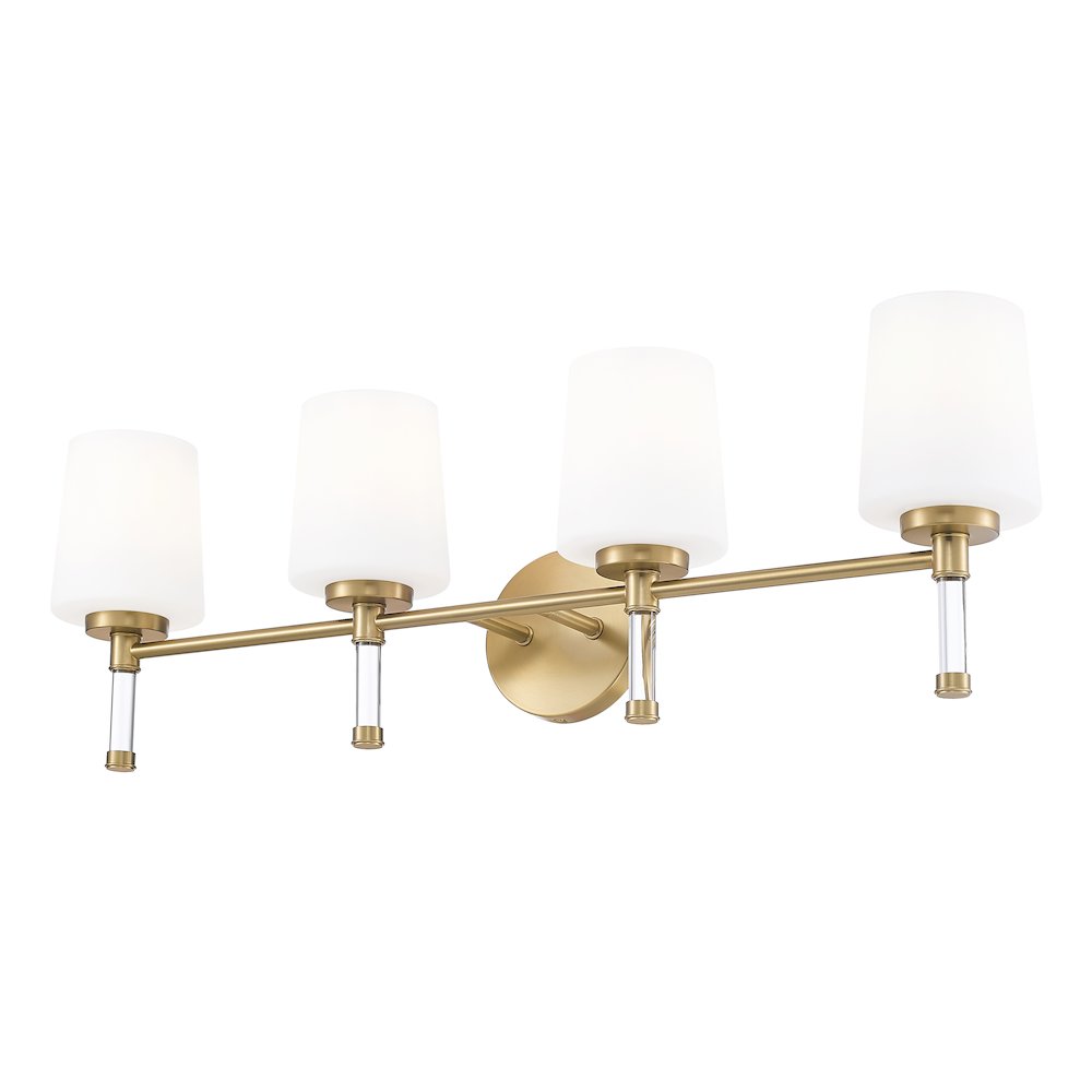 Z-Lite 4 Light Vanity, Modern Gold. Picture 3