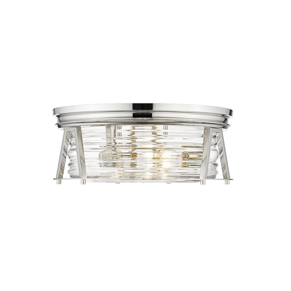 Z-Lite 3 Light Flush Mount. Picture 2