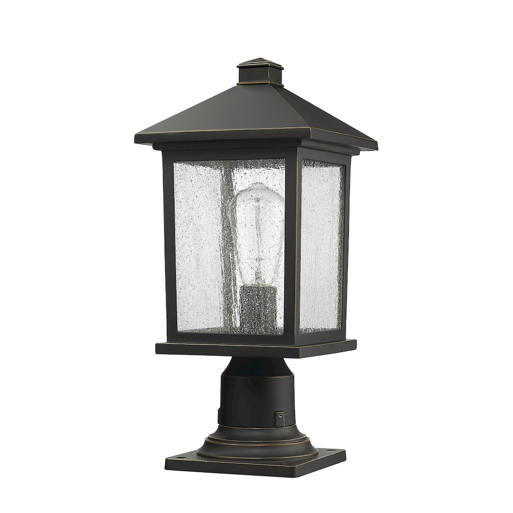Z-Lite 1 Light Outdoor Pier Mounted Fixture. Picture 5