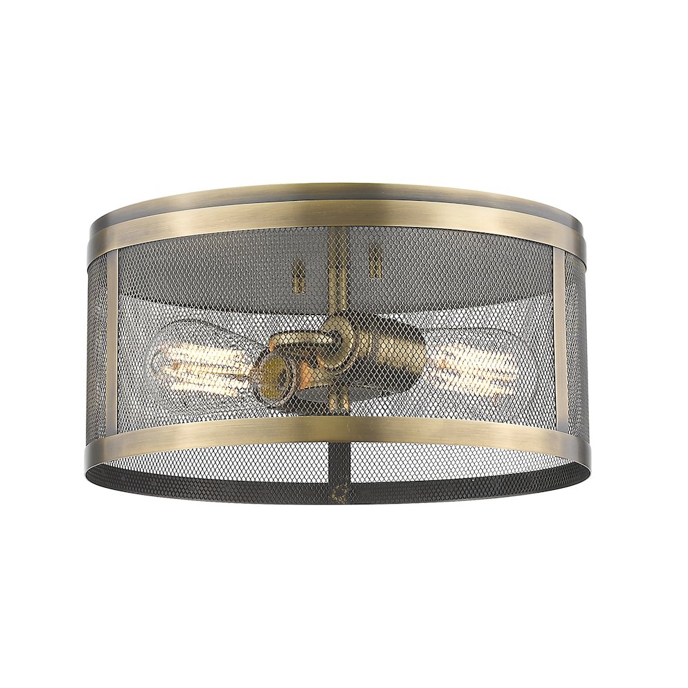 Z-Lite 2 Light Flush Mount. Picture 1