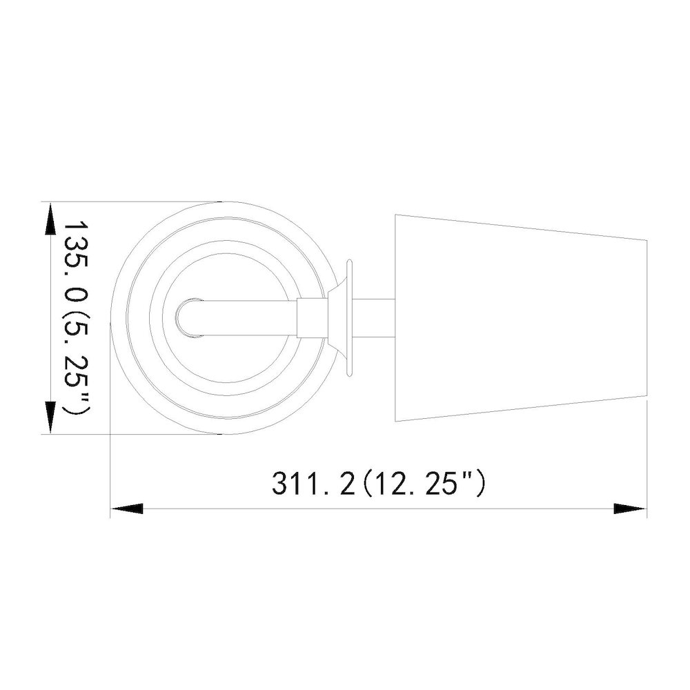 Z-Lite Katerina 1 Light Wall Sconce in Rubbed Brass Frame Finish. Picture 8