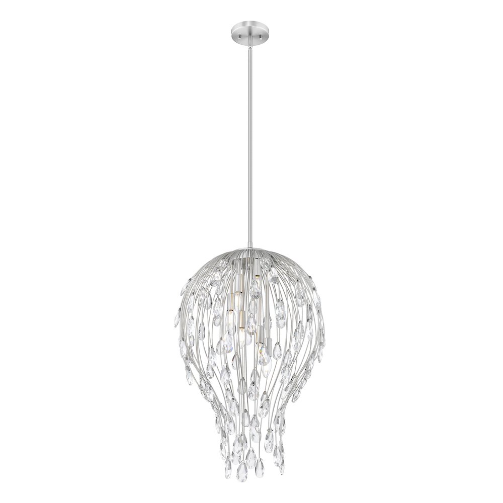 Z-Lite 6 Light Pendant, Brushed Nickel. Picture 3