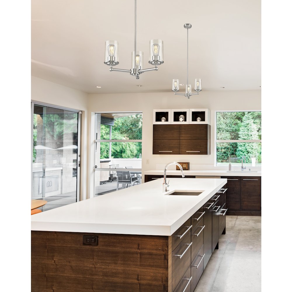 Z-Lite 3 Light Chandelier. Picture 6