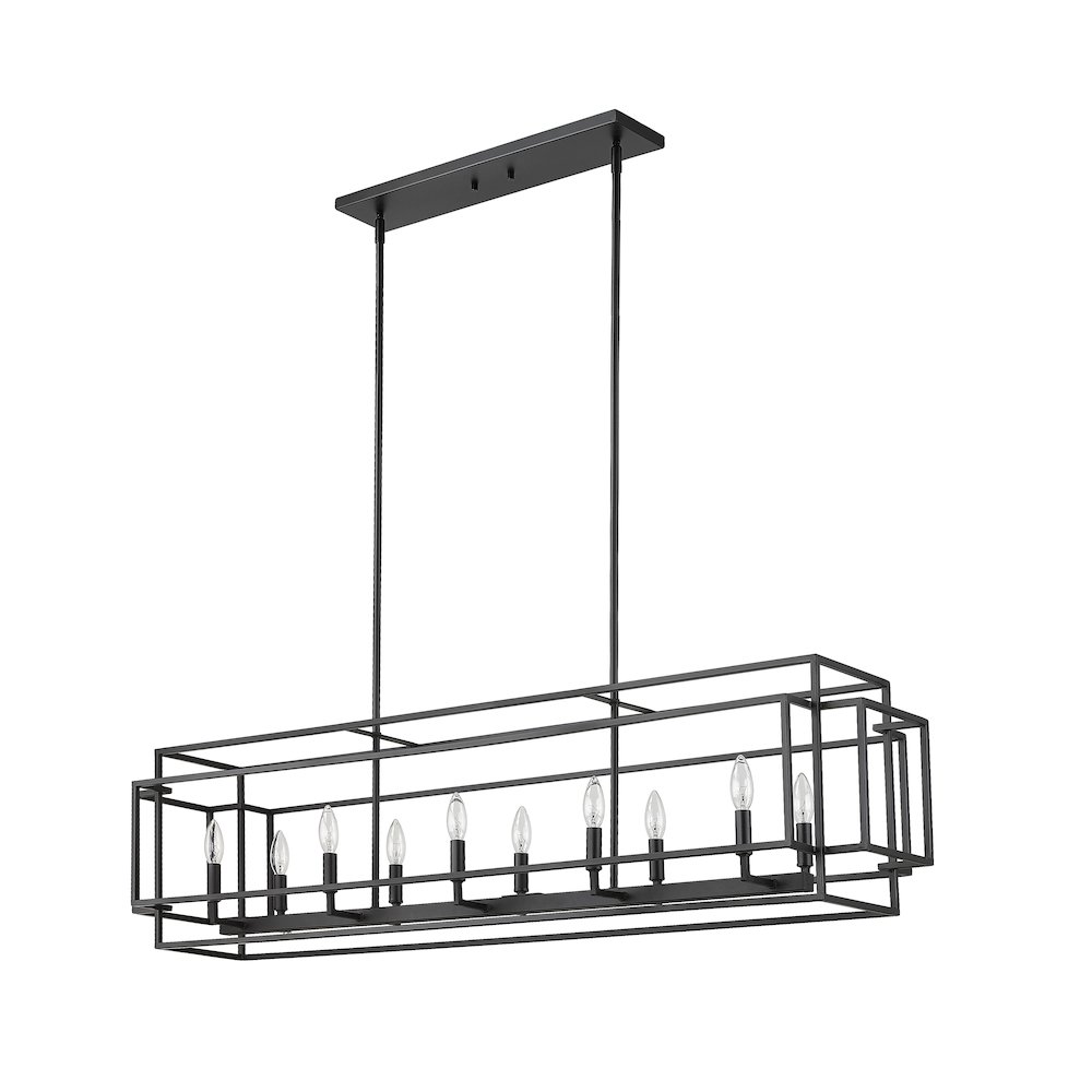 Z-Lite 10 Light Linear Chandelier. Picture 5