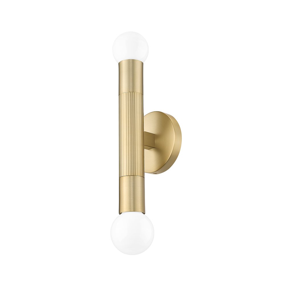 Z-Lite Stari 2 Light Wall Sconce in Modern Gold color, Steel frame. Picture 5