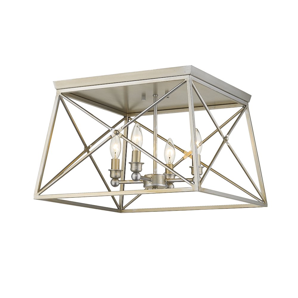 Z-Lite 4 Light Flush Mount. Picture 2