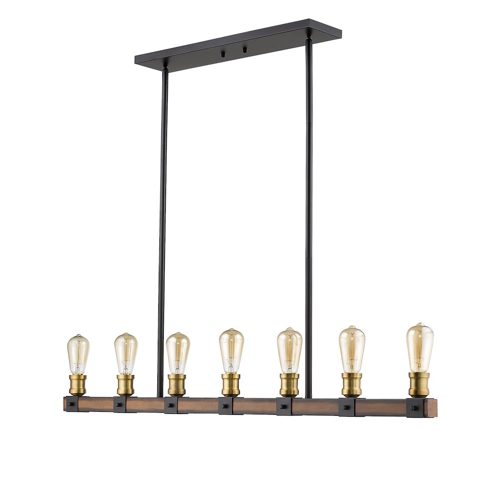 Z-Lite 7 Light Linear Chandelier. Picture 5