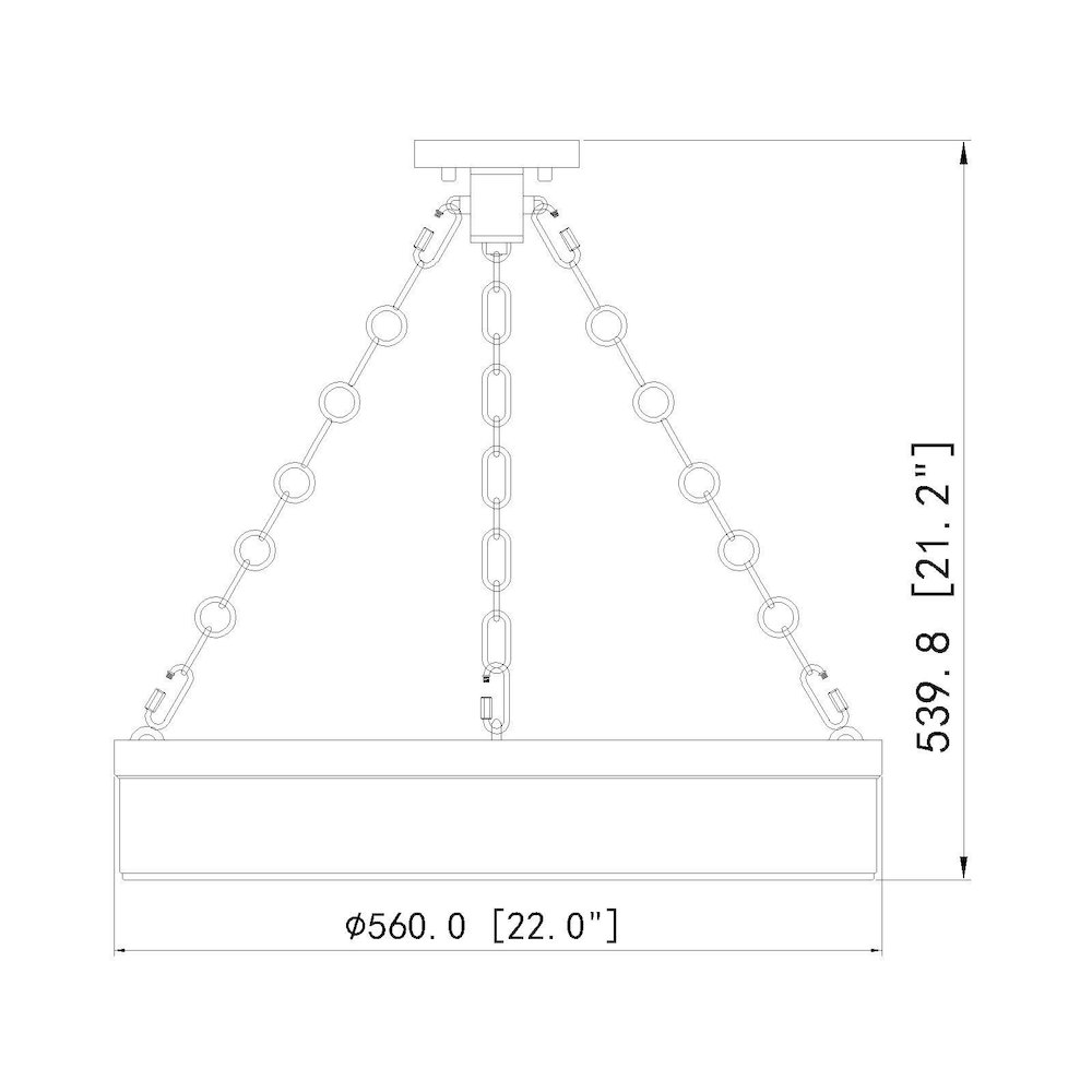 Z-Lite 3 Light Semi Flush Mount. Picture 8