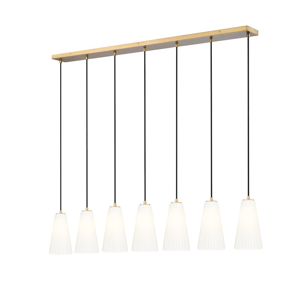 Z-Lite 7 Light Linear Chandelier. Picture 1