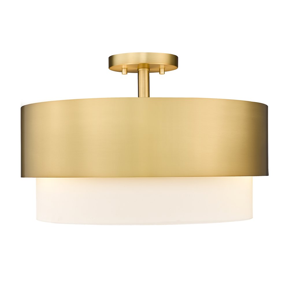 Z-Lite 3 Light Semi Flush Mount. Picture 2