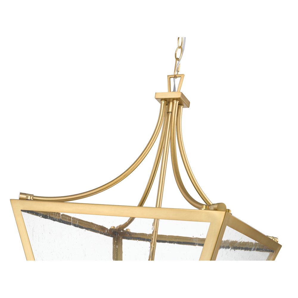 Z-Lite 4 Light Chandelier, Rubbed Brass. Picture 4