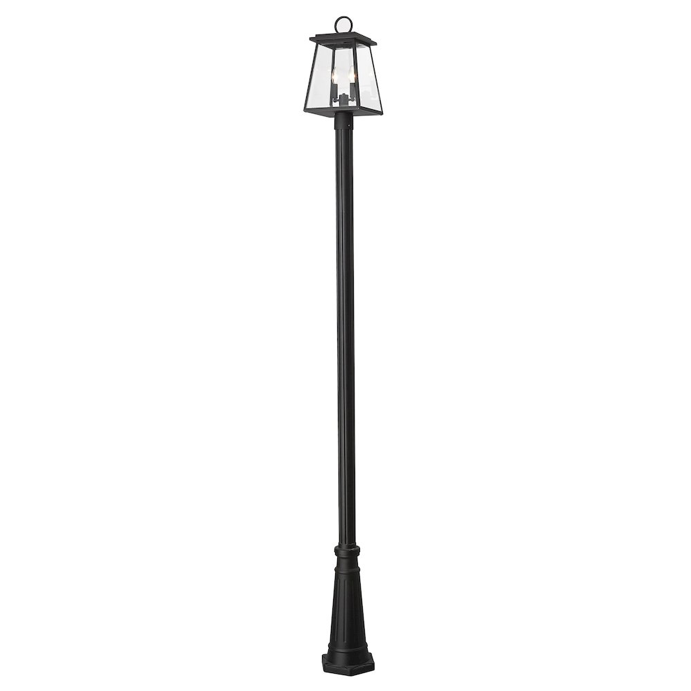 Z-Lite 2 Light Outdoor Post Mounted Fixture. Picture 1