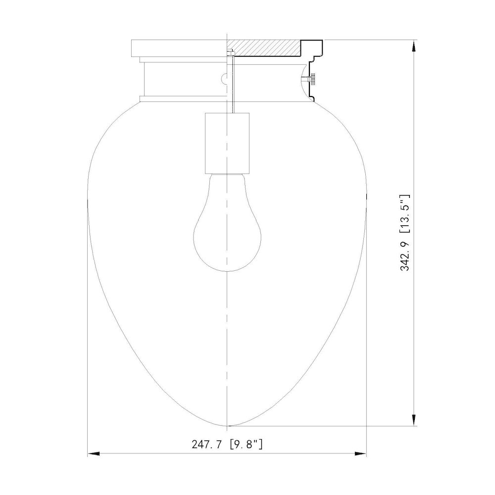 Z-Lite 1 Light Flush Mount. Picture 8