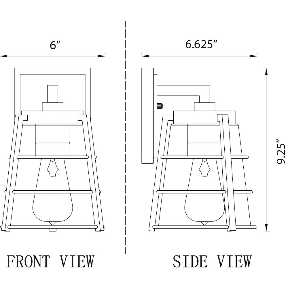 Z-Lite 1 Light Outdoor Wall Light. Picture 8