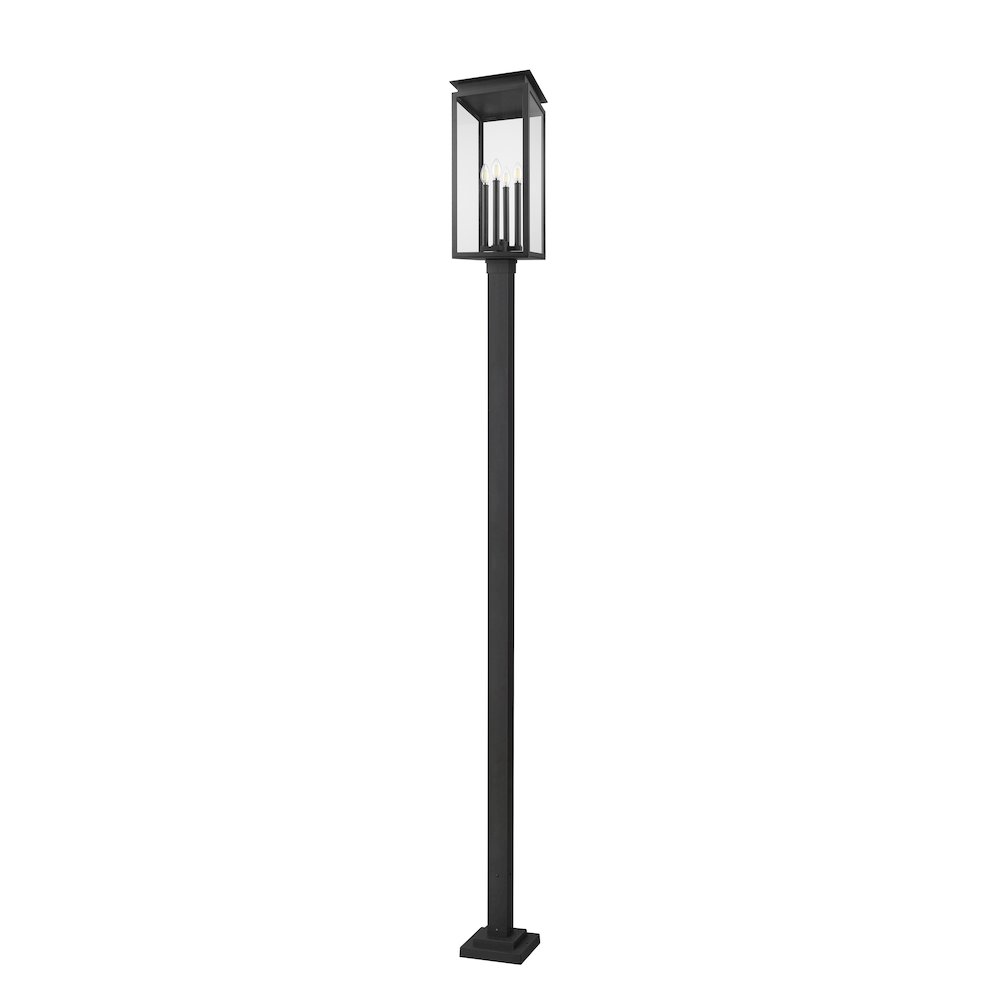 Z-Lite 4 Light Outdoor Post Mounted Fixture. Picture 5