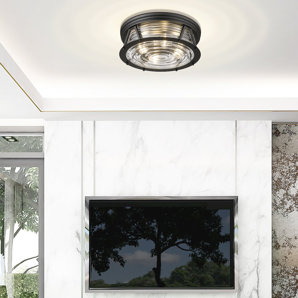 Z-Lite 4 Light Flush Mount. Picture 7