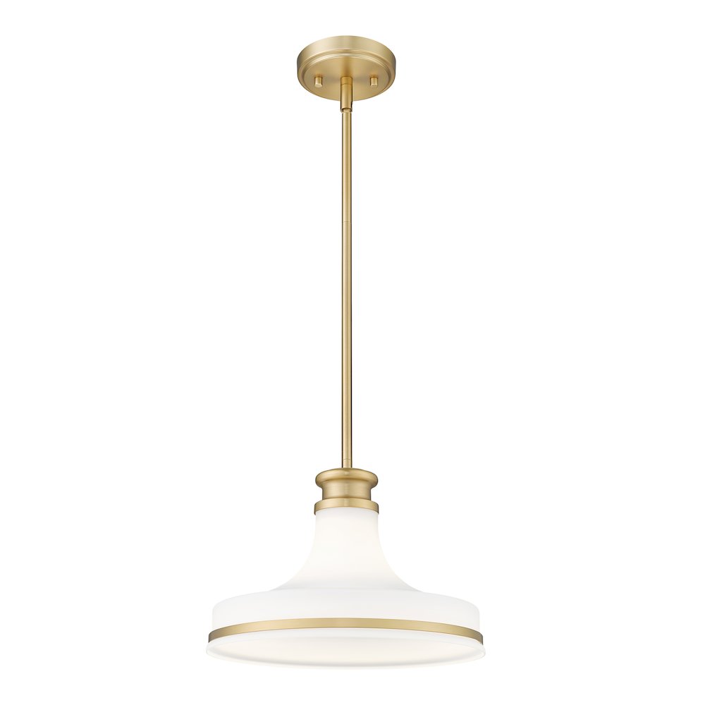 Z-Lite 1 Light Pendant, Modern Gold. Picture 3