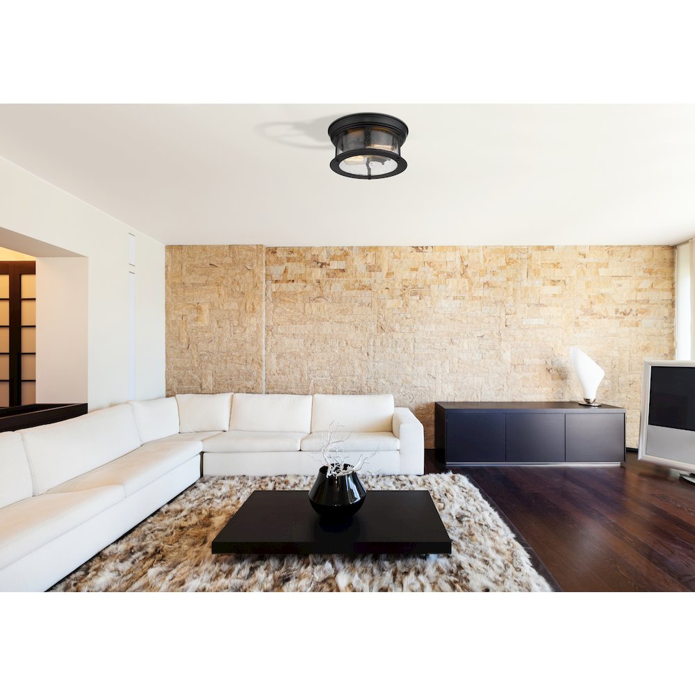 Z-Lite 2 Light Flush Mount. Picture 6