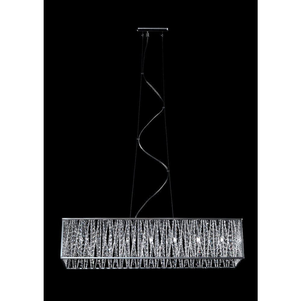 Z-Lite 7 Light Linear Chandelier. Picture 1