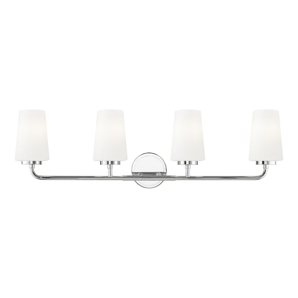 Z-Lite Montford 4 Light Vanity in Chrome color, Steel frame. Picture 2