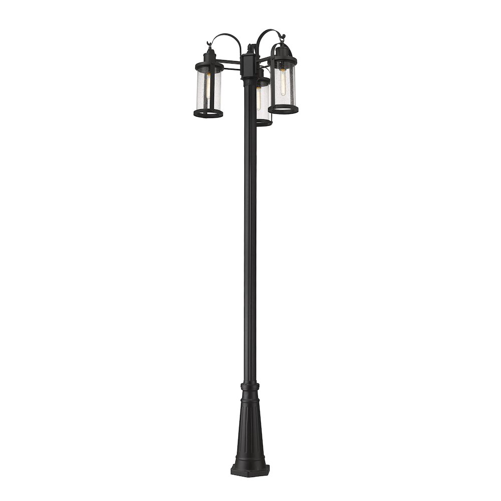 Z-Lite 3 Light Outdoor Post Mounted Fixture. Picture 1