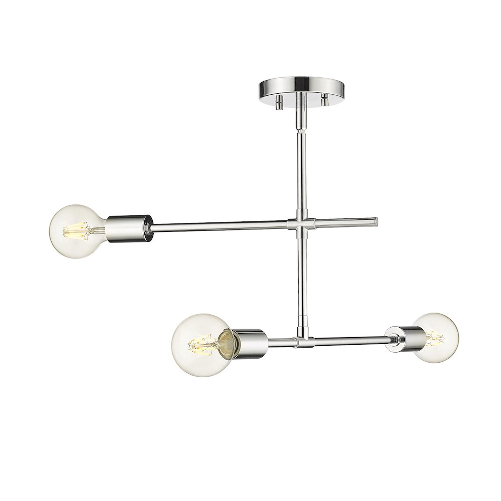 Z-Lite 3 Light Semi Flush Mount. Picture 2