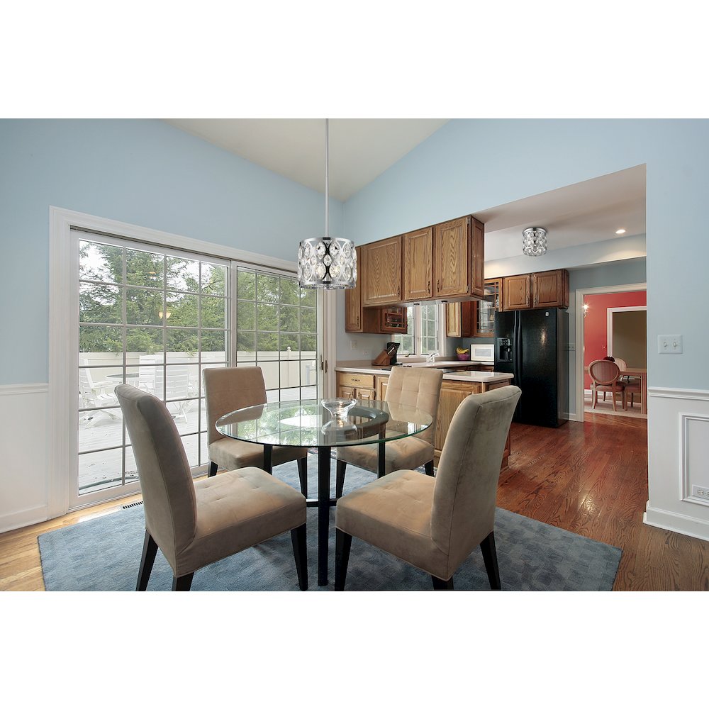 Z-Lite 3 Light Flush Mount. Picture 2