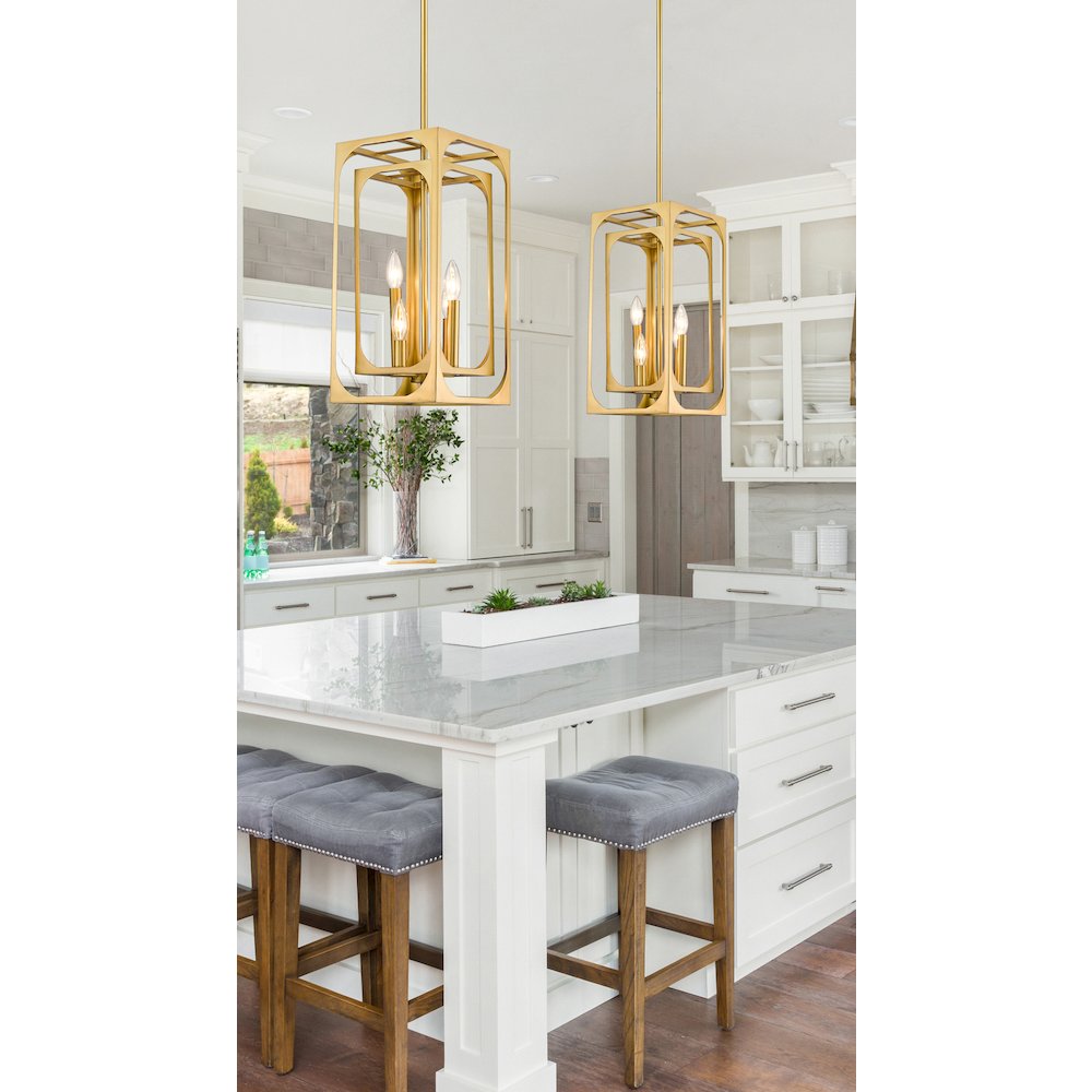 Z-Lite 4 Light Chandelier. Picture 7
