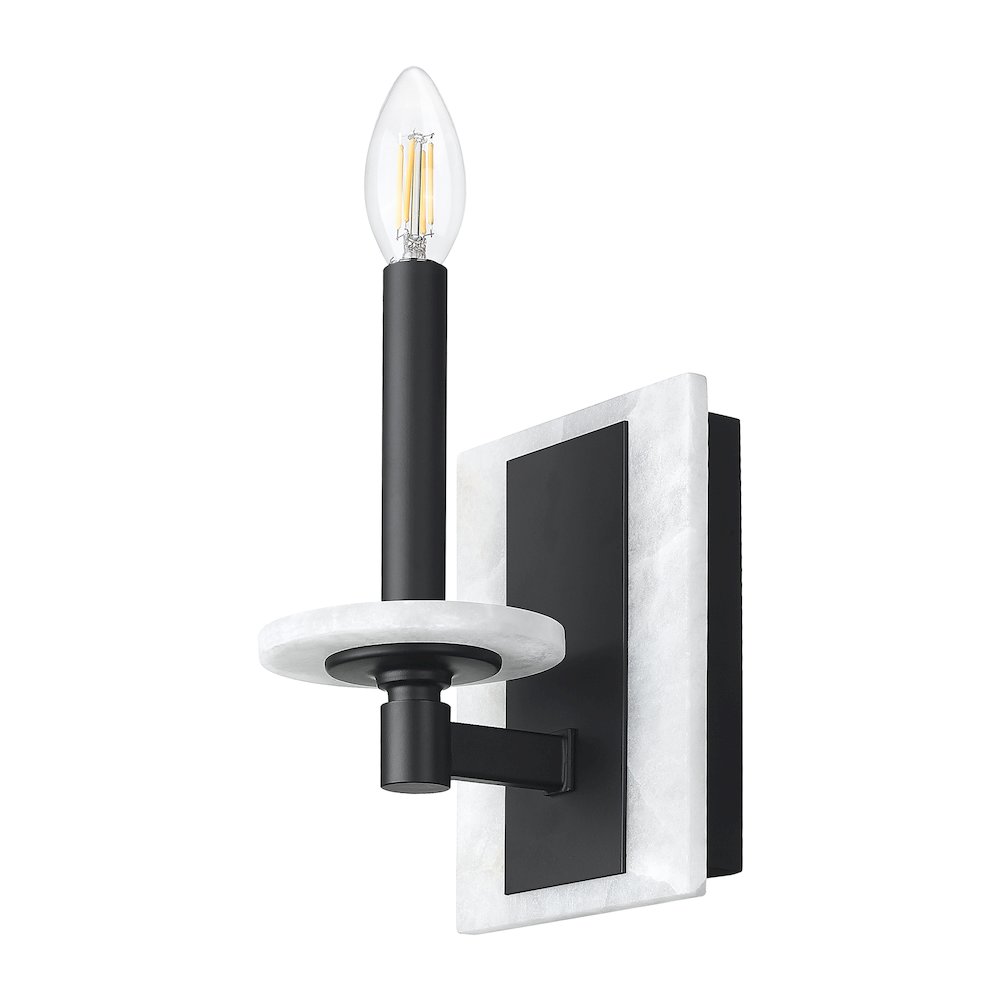 Z-Lite Kaden 1 Light Wall Sconce in Matte Black color, Steel frame. Picture 5