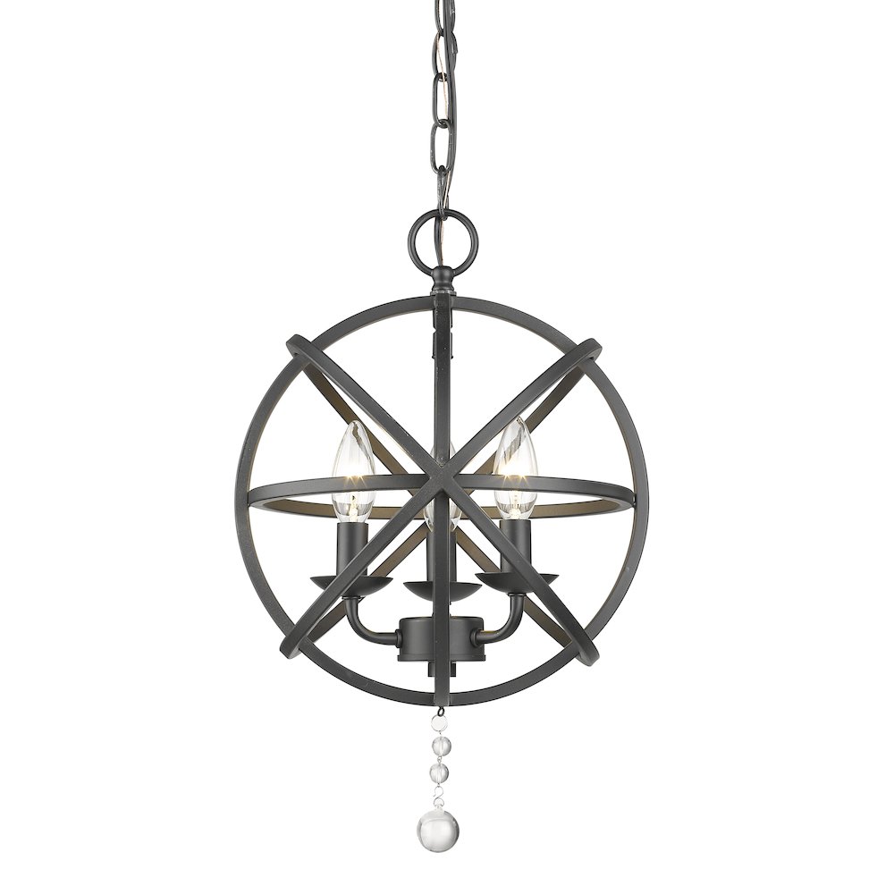 Z-Lite 3 Light Chandelier. Picture 4