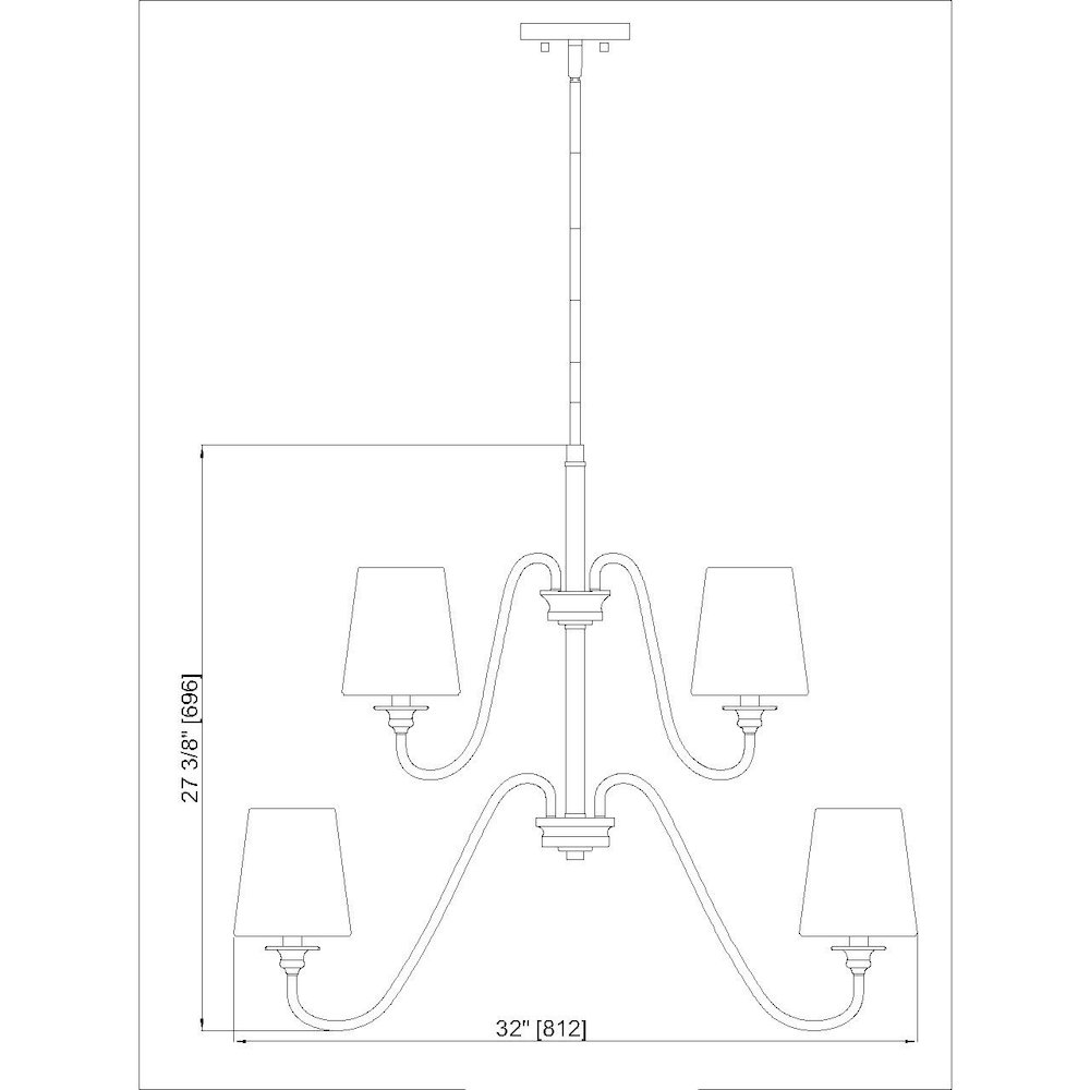 Z-Lite 9 Light Chandelier. Picture 8