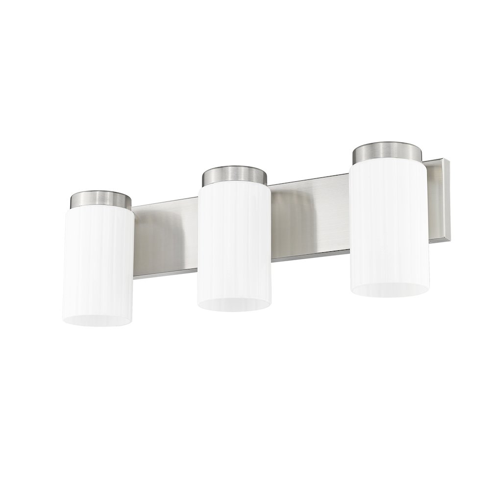 Z-Lite Burk 3 Light Vanity, Brushed Nickel. Picture 5