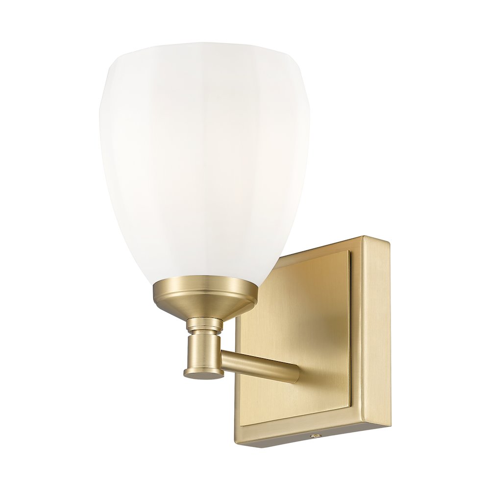 Z-Lite Oren 1 Light Vanity in Modern Gold color, Steel frame. Picture 3