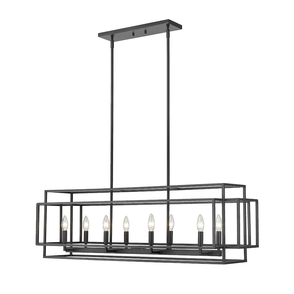 Z-Lite 8 Light Linear Chandelier. Picture 1